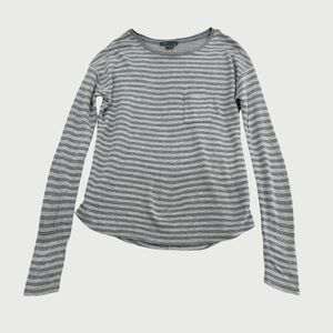 Vince Heather Gray Striped Top